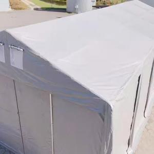 Professzionális raktársátor ipari sátor 5x10 m ponyva PVC  oldalmagasság 3,60m tolókapuval  szürke