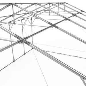 Professzionális raktársátor, ipari sátor, tároló sátor  8x24m  oldalmagasság 4,00m  standard ajtó,tetőablakkal  ponyva PVC szürke