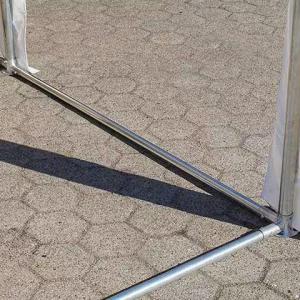 Professzionális raktársátor, ipari tároló sátor 6x12m ponyva PVC oldalmagasság +2,6 m padlókerettel