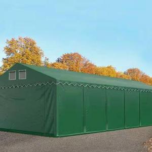 Professzionális raktársátor, ipari tároló sátor 6x12m ponyva PVC oldalmagasság +2,6 m padlókerettel