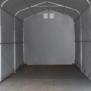 Professzionális raktársátor ponyva csarnok 4x16m  oldalmagasság 3,50m ponyva PVC  szürke
