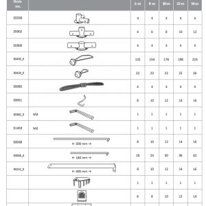Professzionális  raktársátor, tároló sátor 6x10m ponyva PVC oldalmagasság 2,6 m + padlókerettel, erősített szerkezettel fehér