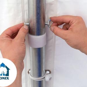 Professzionális raktársátor, tároló sátor 6x18m ponyva PVC oldalfalmagasság  +2,6 m erősített szerkezet