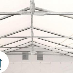 Professzionális  raktársátor, tároló sátor 6x24m ponyva PVC oldalfalmagasság +2,6 m erősített szerkezet