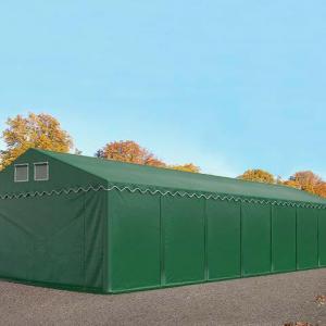Professzionális  raktársátor, tároló sátor 6x24m ponyva PVC oldalfalmagasság +2,6 m erősített szerkezet