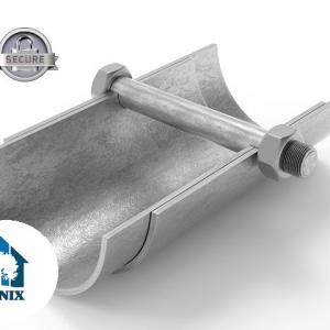 Professzionális raktársátor, tároló sátor 6x6m ponyva PVC oldalmagasság +2,6 m erősített szerkezettel fehér