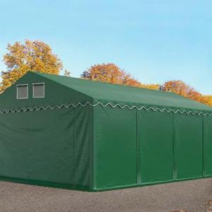 Professzionális raktársátor, tároló sátor 6x8m ponyva PVC oldalmagasság +2,6 m erősített szerkezettel padlókerettel