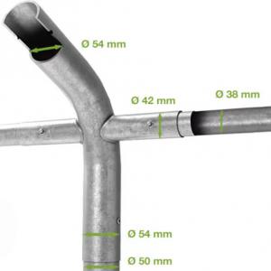 Professzionális raktársátor, tároló sátor 8x12m oldalmagasság 3,60 m ponyva PVC szürke (96m2) TETŐABLAKKAL, TOLÓKAPUVAL