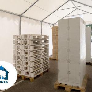 Professzionális raktársátor tárolósátor 3 × 6 m, 18 m² alapterülettel, 2,60 m oldalmagassággal, megerősített, horganyzott acélszerkezettel, padlókerettel, két cipzáras bejárattal zöld PVC ponyvával