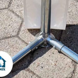 Professzionális raktársátor,ipari sátor  tároló sátor 3x12 m ponyva PVC oldalmagasság  +2,6 m erősített szerkezet fehér