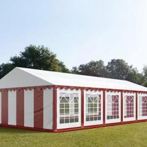 Professzionális rendezvénysátor / partisátor 6 × 12 m,  PVC ponyvával, horganyzott acélvázzal, 2,00 m oldalmagassággal – 72 m², fehér