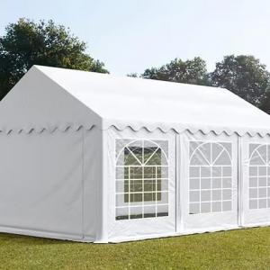 Professzionális rendezvénysátor 3 × 6 m, 18 m², erős PVC ponyvával, teljesen horganyzott acélvázzal, 100% vízálló