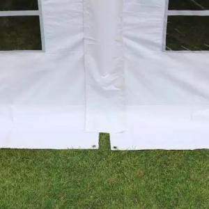 Professzionális  rendezvénysátor 3x6 m, ponyva tűzálló PVC 750 erősített szerkezettel fehér (18m2)