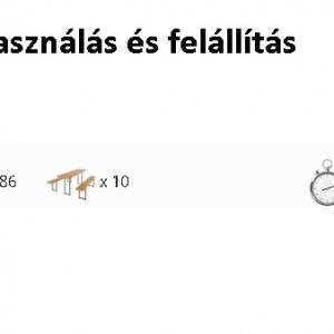 Professzionális rendezvénysátor, 5x12 m ponyva tűzálló PVC oldalmagasság +2,6 m erősített szerkezettel fehér (60m2)