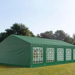 Professzionális rendezvénysátor, parti sátor 5 × 10 m, extra erős PVC ponyvával, teljesen horganyzott acélszerkezettel – 50 m²
