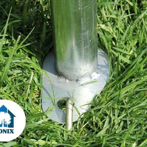 Professzionális rendezvénysátor, partisátor 3 × 4 m, 12 m², extra erős fehér PVC ponyvával, horganyzott acélszerkezettel