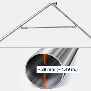Professzionális rendezvénysátor partisátor 4x8m ponyva PVC erősített szerkezettel, padlókerettel