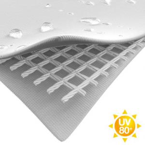 Professzionális rendezvénysátor, partisátor 5 × 10 m, 50 m²,  PVC ponyvával, megerősített horganyzott acélszerkezettel, stabil padlókerettel és megerősített tetőszerkezettel