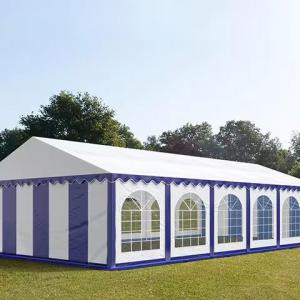 Professzionális rendezvénysátor, partisátor 5 × 10 m, 50 m²,  PVC ponyvával, megerősített horganyzott acélszerkezettel, stabil padlókerettel és megerősített tetőszerkezettel