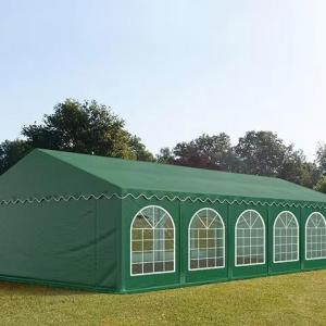 Professzionális rendezvénysátor, partisátor 6 × 12 m, 72 m², fehér PVC ponyvával, megerősített horganyzott acélszerkezettel, stabil padlókerettel és megerősített tetőszerkezettel