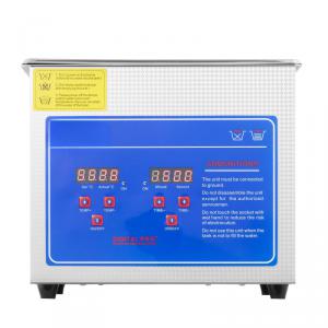 Professzionális ultrahangos tisztító – 2,85 L, 40 kHz, digitális időzítővel és fűtéssel, rozsdamentes acél kivitel