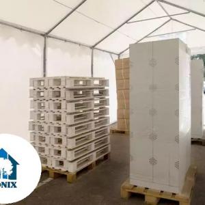 Professzionlis  raktársátor, tároló 4x12m ponyva PVC oldalmagasság +2,6 m erősített szerkezettel