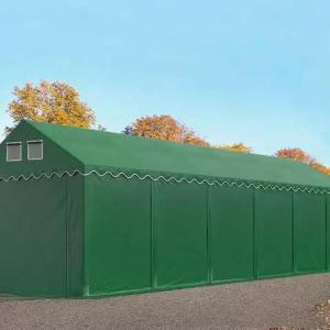 Professzionlis  raktársátor, tároló 4x12m ponyva PVC oldalmagasság +2,6 m erősített szerkezettel