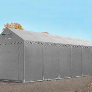 Professzionlis  raktársátor, tároló 4x12m ponyva PVC oldalmagasság +2,6 m erősített szerkezettel