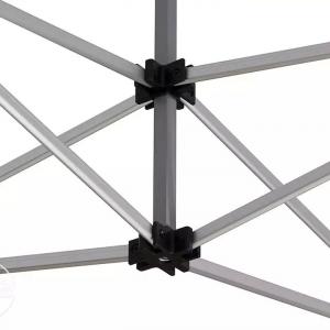 PROFI alumínium pop-up összecsukható pavilon és rendezvénysátor 3 × 3 m, 9 m², 4 db panorámaablakos oldalfallal, vízálló PVC ponyvával, 32 mm-es alumíniumvázzal, ollómechanikával