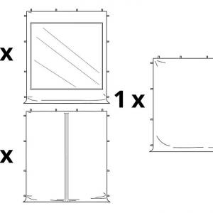 PROFI alumínium pop-up összecsukható pavilon és rendezvénysátor 3 × 3 m, 9 m², zöld, vízálló PVC ponyvával, 4 db oldalfallal, 32 mm-es alumíniumvázzal, ollómechanikával és állítható magassággal