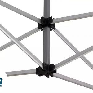 PROFI alumínium pop-up összecsukható pavilon és rendezvénysátor 3 × 6 m, 18 m², fehér, 100%-ban vízálló PVC-bevonatú ponyvával, alumíniumvázzal, ollómechanikával és állítható magassággal