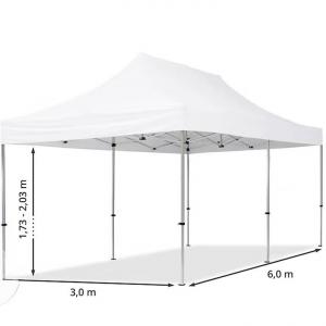 PROFI Alumínium Pop-up összecsukható pavilon rendezvénysátor 3x6m ponyva PVC 4db oldalfallal