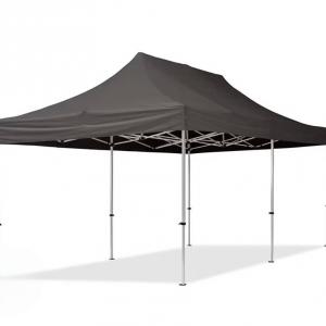 PROFI Alumínium  pop-up összecsukható pavilon rendezvénysátor 3x6m ponyva PVC   4db oldalfallal szürke