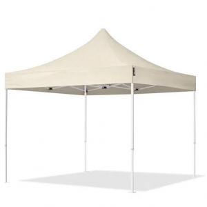PROFI pop-up összecsukható pavilon és rendezvénysátor 3 × 3 m, 9 m², 100%-ban vízálló PVC ponyvával, 4 db oldalfallal, 30 × 30 mm-es acélvázzal és 3 fokozatban állítható magassággal