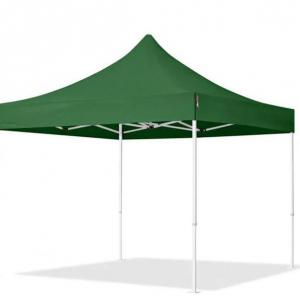 PROFI pop-up összecsukható pavilon és rendezvénysátor 3 × 3 m, 9 m², 100%-ban vízálló PVC ponyvával, 4 db oldalfallal, 30 × 30 mm-es acélvázzal és 3 fokozatban állítható magassággal