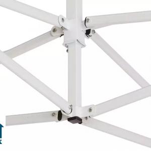 PROFI pop-up összecsukható pavilon és rendezvénysátor 3 × 4,5 m, 13,5 m², 100%-ban vízálló PVC-bevonatú ponyvával, 4 db oldalfallal, 30 × 30 mm-es porfestett acélvázzal