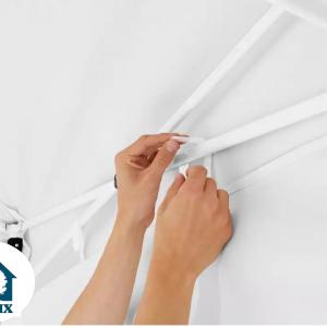 PROFI pop-up összecsukható pavilon és rendezvénysátor 3 × 4,5 m, 13,5 m², 100%-ban vízálló PVC-bevonatú ponyvával, 4 db oldalfallal, 30 × 30 mm-es porfestett acélvázzal