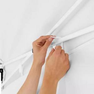PROFI pop-up összecsukható pavilon és rendezvénysátor 3 × 6 m, 18 m², fehér PVC bevonatú ponyvával és oldalfalakkal, 30 × 30 mm-es korrózióvédett acélvázzal, 3 fokozatban állítható magassággal