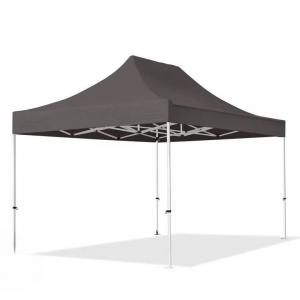 PROFI pop-up összecsukható pavilon és rendezvénysátor 3 × 6 m, 18 m², fehér PVC bevonatú ponyvával és oldalfalakkal, 30 × 30 mm-es korrózióvédett acélvázzal, 3 fokozatban állítható magassággal