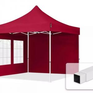 PROFI  Pop-up összecsukható pavilon, rendezvénysátor 3x3 m, ponyva PVC oldalfal 2db