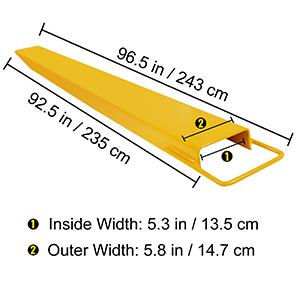 Raklapvilla targoncához fogszélesség: 152 cm teljes hossz 243 cm