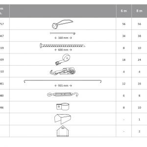 Raktársátor ponyva csarnok 4x10 m oldalmagasság 3,00 m ponyva PVC  szürke