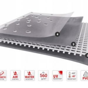 Raktársátor tároló, műhelysátor 4x6  m ponyva PVC 560g/m2 erősített horganyzott  acélvázas kivitel szürke