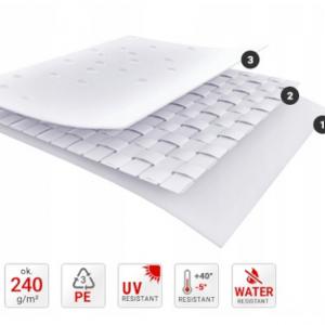 Raktársátor tároló, műhelysátor 6x12  m ponyva PE erősített horganyzott  acélvázas kivitel szürke