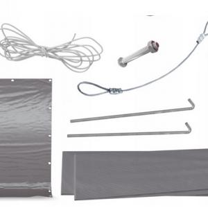 Raktársátor tároló, műhelysátor 6x12  m ponyva PE erősített horganyzott  acélvázas kivitel szürke