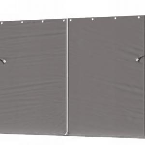 Raktársátor tároló, műhelysátor 6x12  m ponyva PE erősített horganyzott  acélvázas kivitel szürke