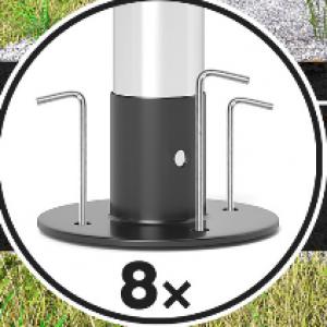 Raktársátor tároló sátor garázs 6x3m horganyzott acél cső