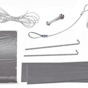 Raktársátor, tárolósátor, 3 × 4 m – 12 m², 240 g/m² PE  zöld ponyvával, Ø 38 mm-es horganyzott acélcsövekkel, Ø 42 mm-es csatlakozókkal és két függöny típusú bejárattal