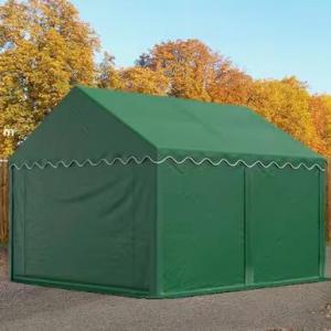 Raktársátor, tárolósátor 3 × 4 m – 12 m², PVC ponyvával, padlókerettel és extra megerősített horganyzott acélszerkezettel