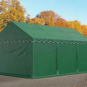 Raktársátor, tárolósátor 3 × 6 m – 18 m², PVC ponyvával, horganyzott acélvázzal
